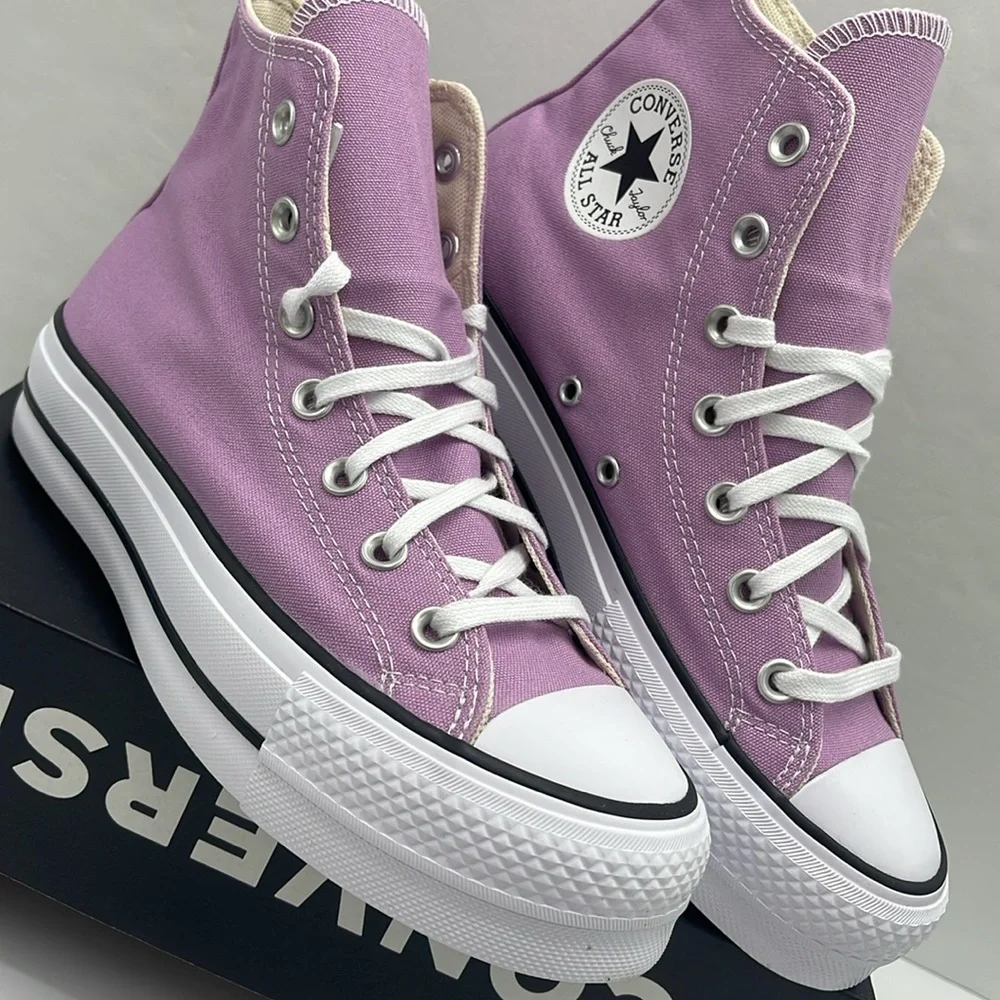 Converse WMNS Lavender High-Top Platforms A09392F CTAS LIFT HI CLASSIC AMETHYST